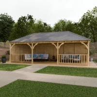 Lyndon Wooden Apex Gazebo