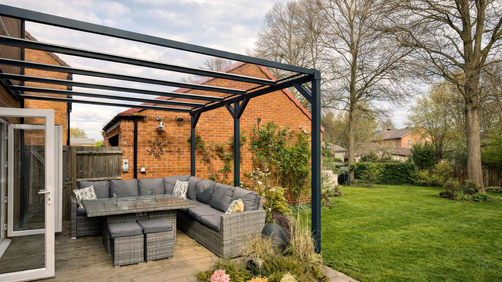 Wall Mounted Aluminium Pergolas