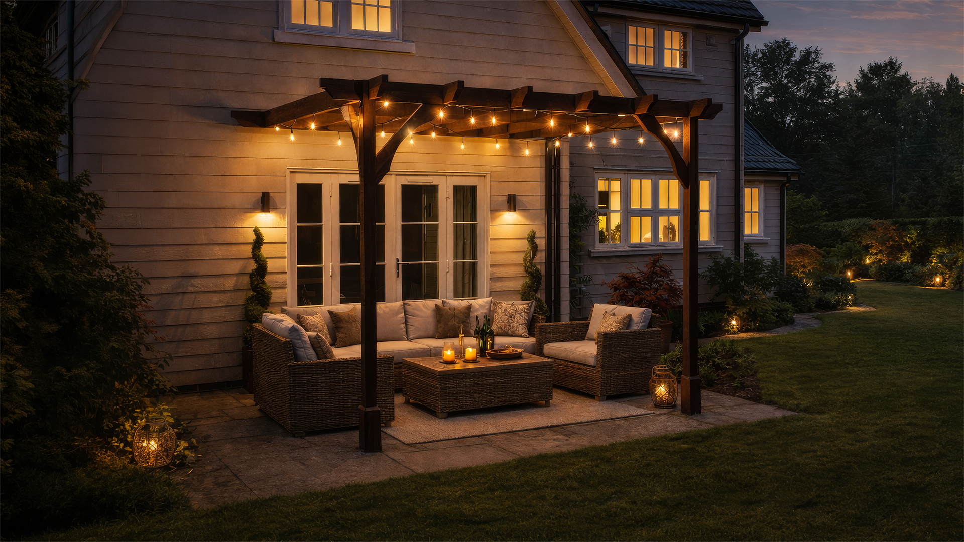 Clearance Grade Wall Mounted Premium Pergolas