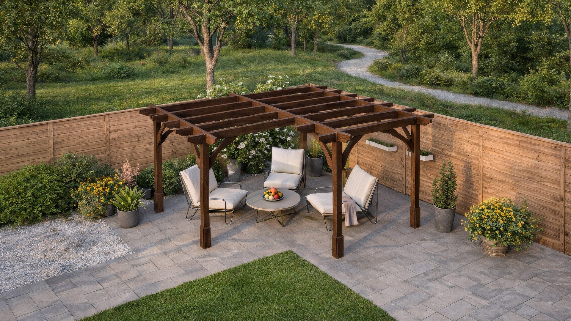 Freestanding Corner Premium Pergolas