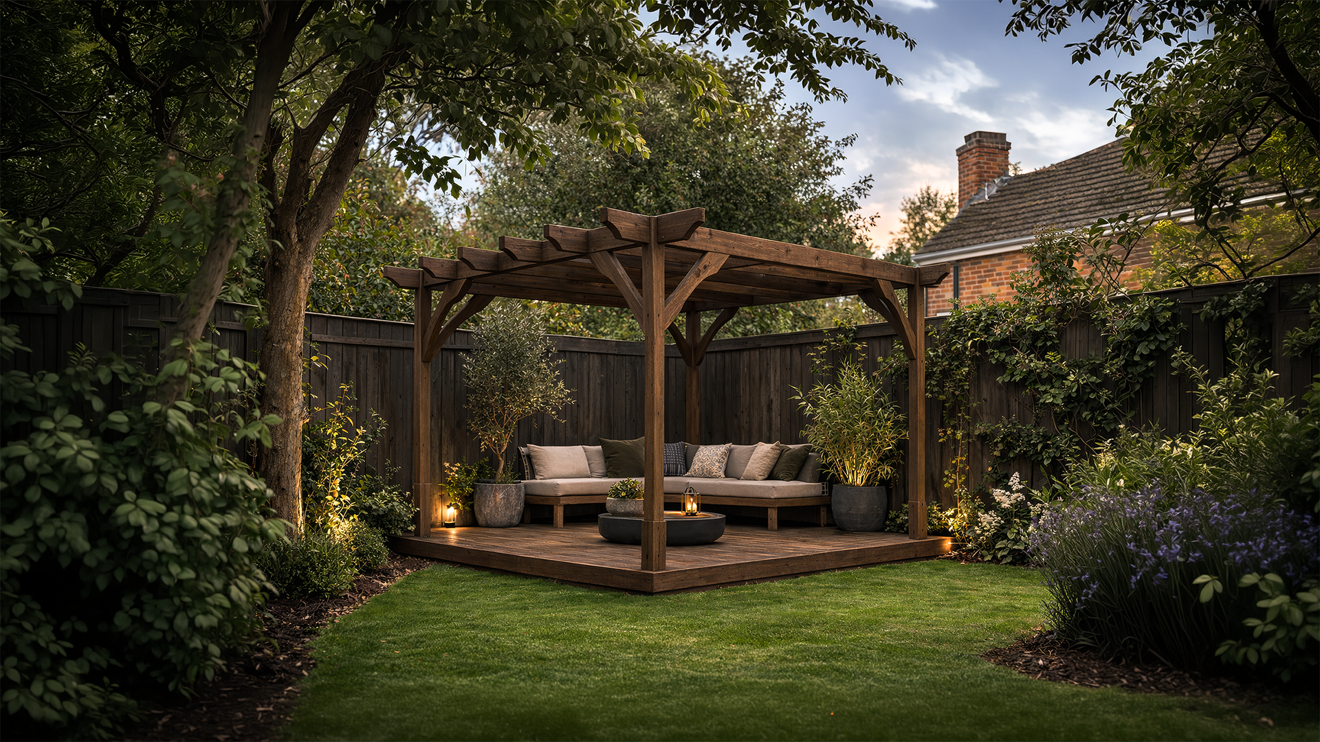Freestanding Premium Pergolas with Decking