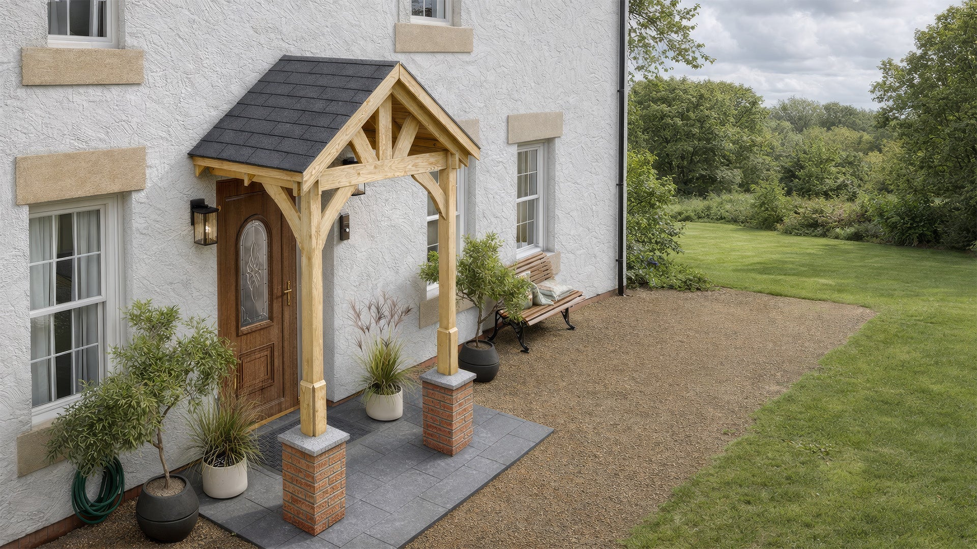 Felt Shingle Roof Porches