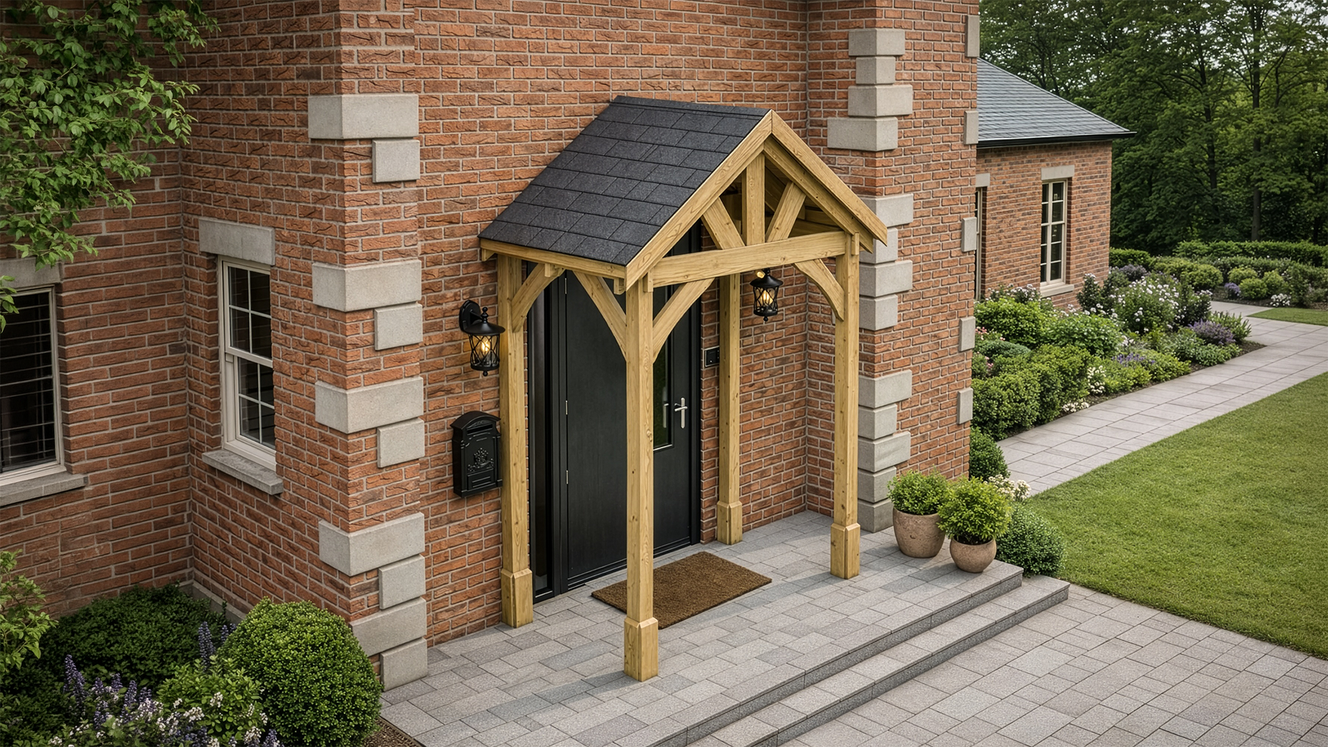 Slate Tile Roof Porches