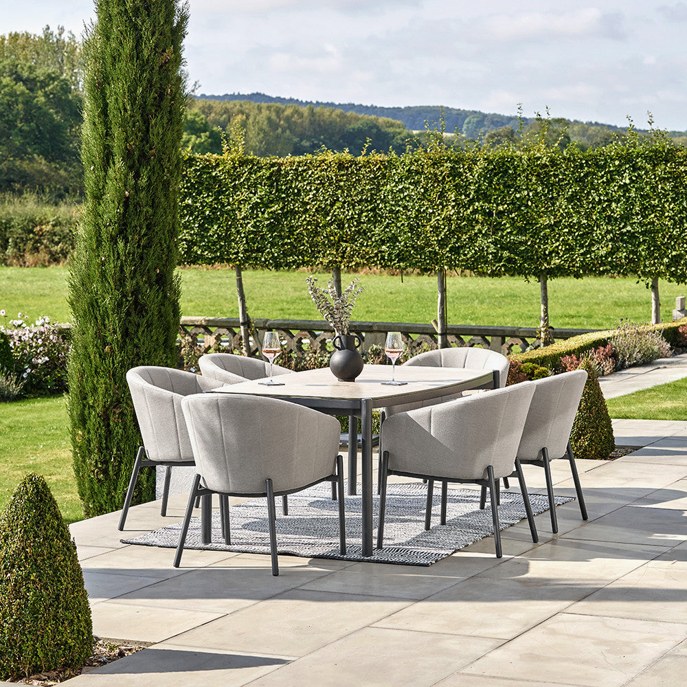 Nevada Putty Outdoor 6 Seater Dining Set