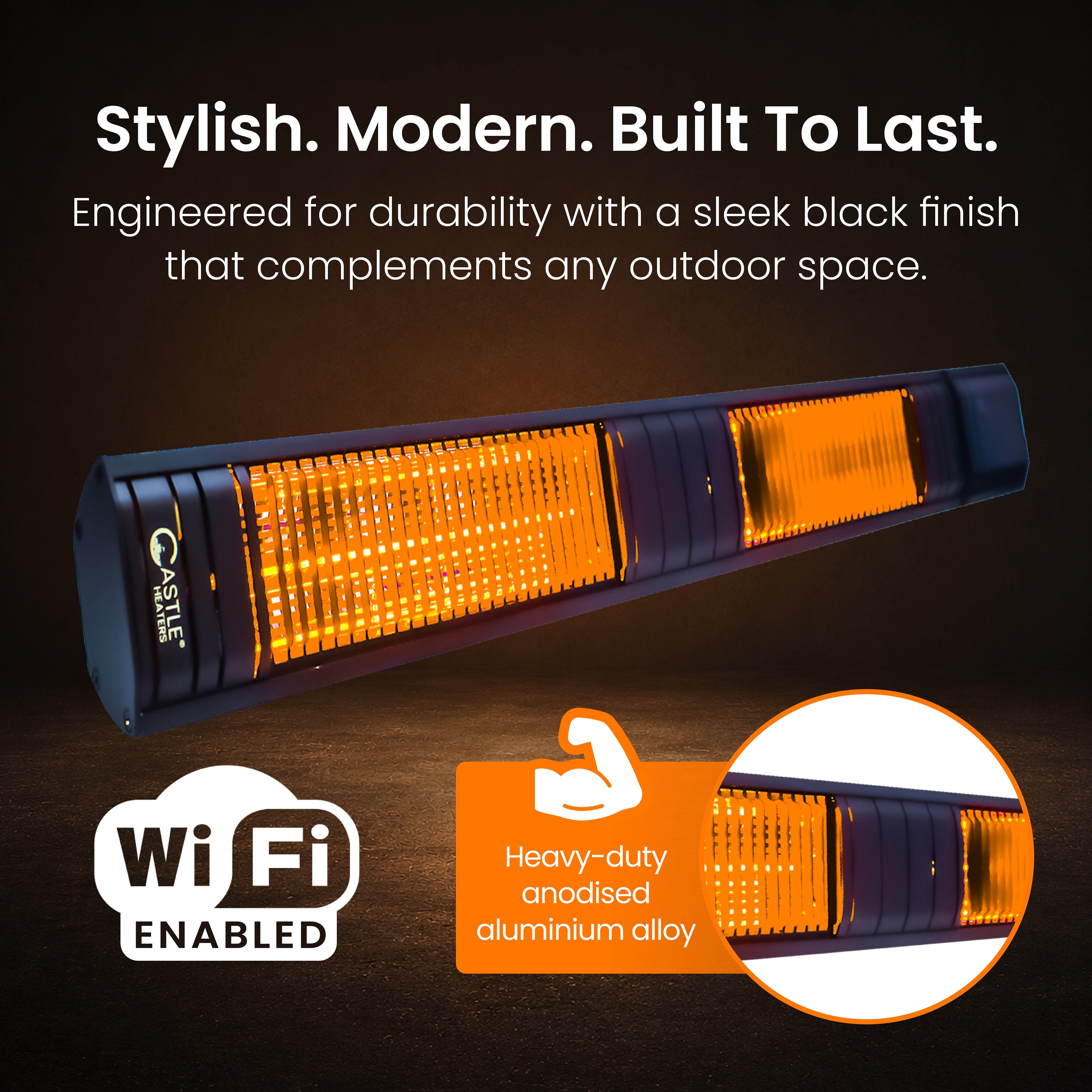 3KW Infrared Outdoor Garden Patio Heater KMH-30R9 Wall Mounted with Remote Control