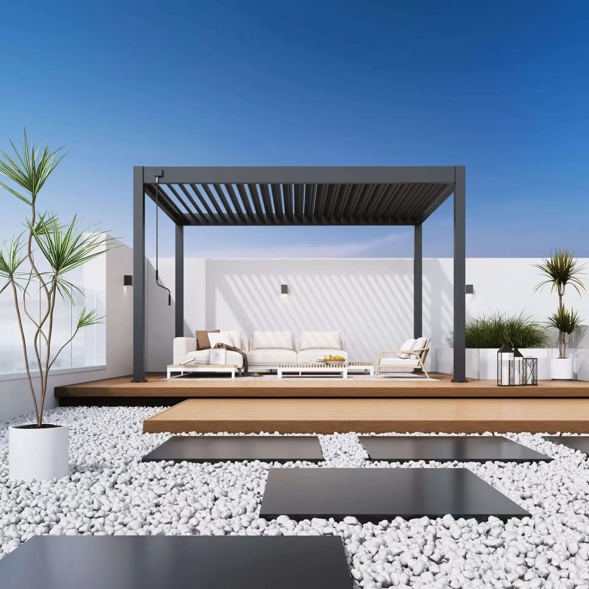 Aluminium Pergola 4m x 3m Free Standing