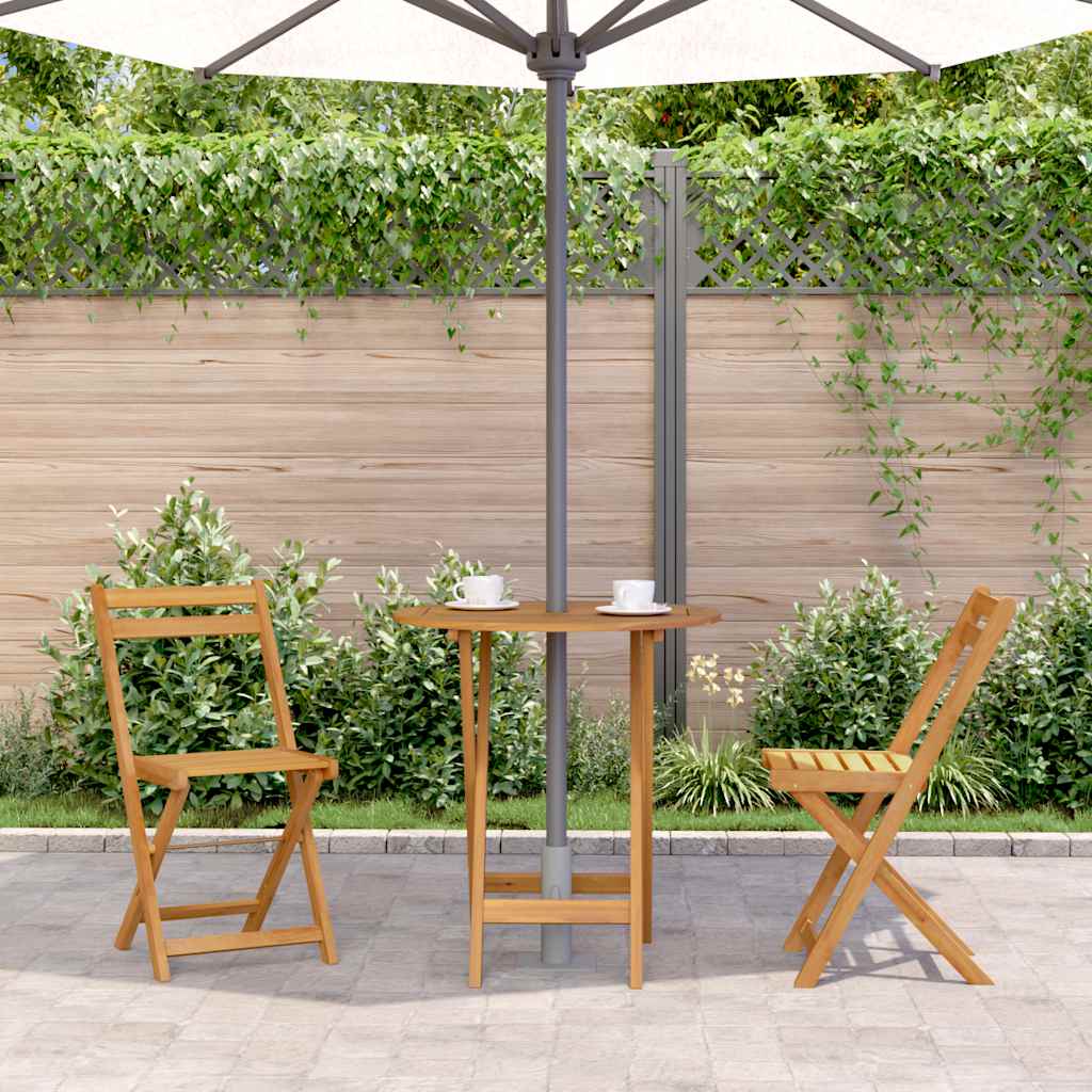 Wooden Folding Garden Table Acacia Wood - 4 Sizes