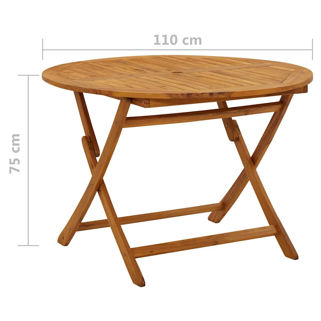 Wooden Folding Garden Table Acacia Wood - 4 Sizes