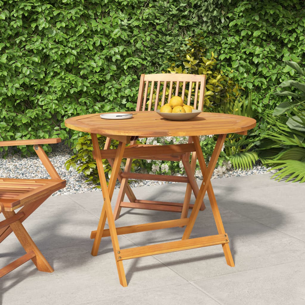 Wooden Folding Garden Table Acacia Wood - 4 Sizes