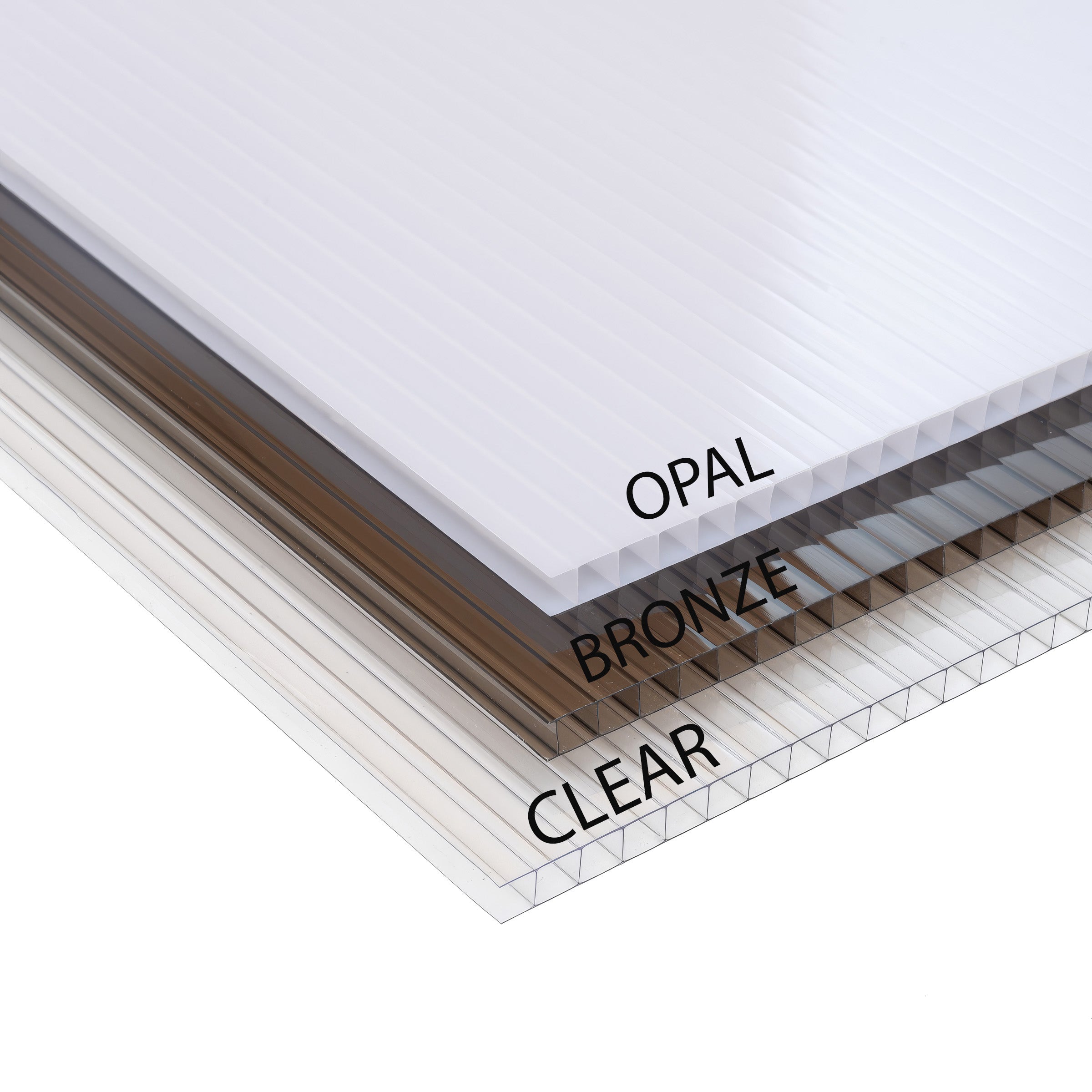 Wall Mounted Polycarbonate Roof Carport - Rustic Brown - 3m Depth x 7.22m Width