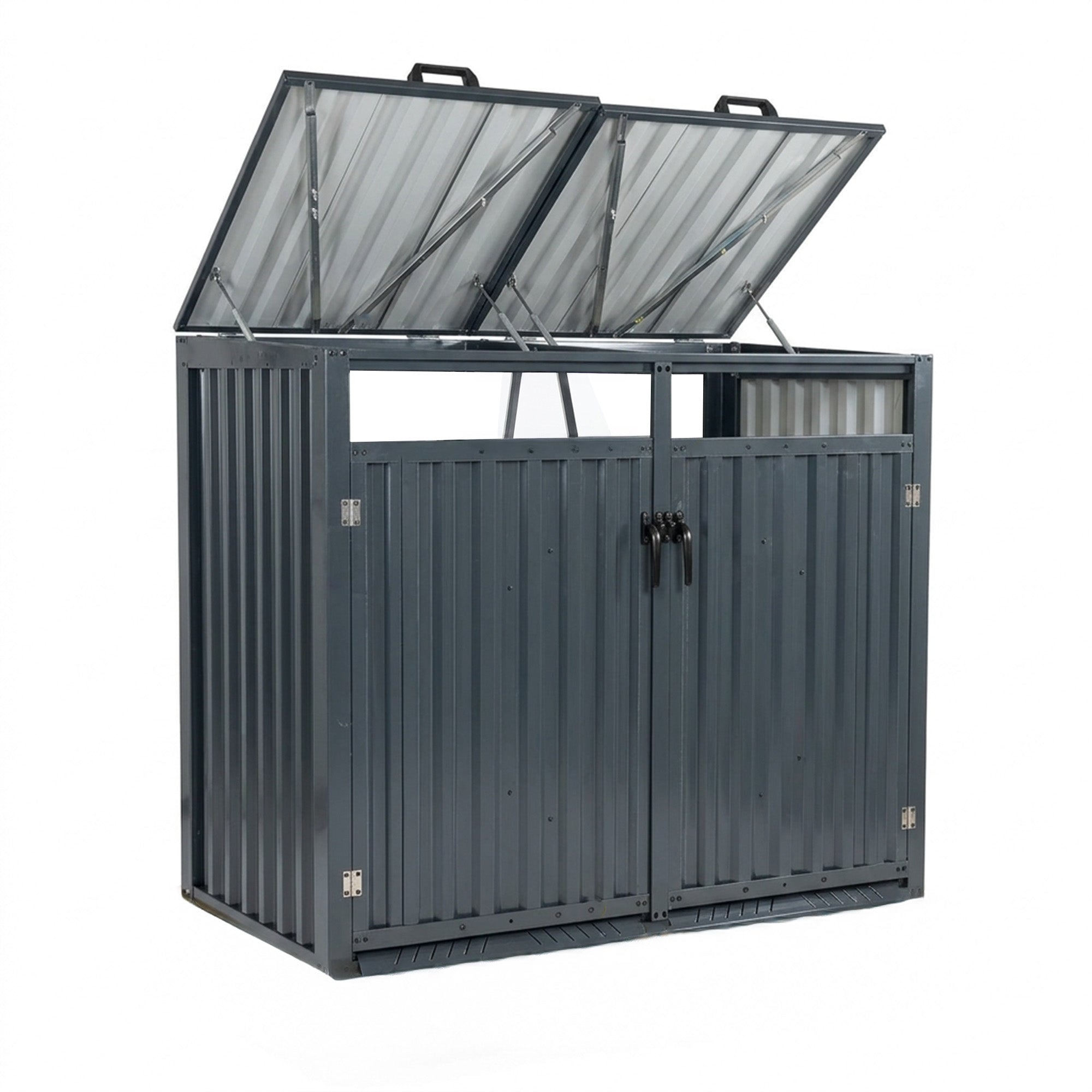 Outdoor Metal Garbage Bin Shed