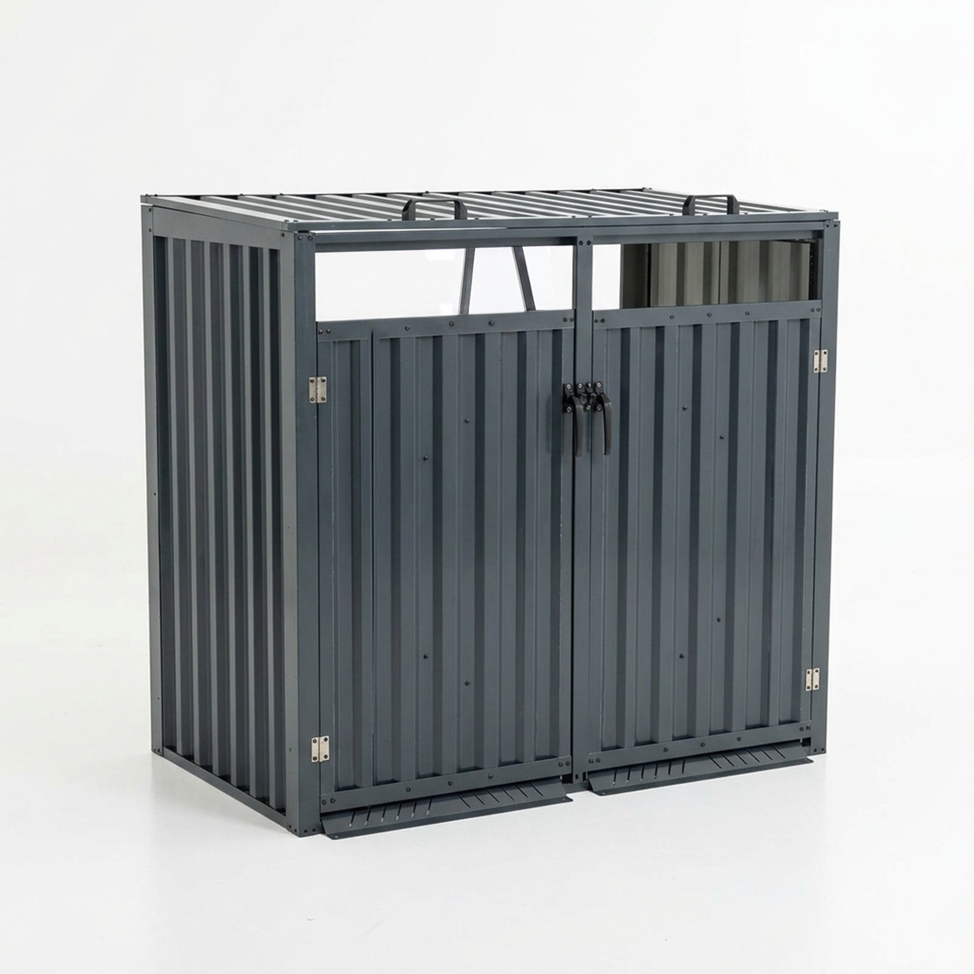 Outdoor Metal Garbage Bin Shed