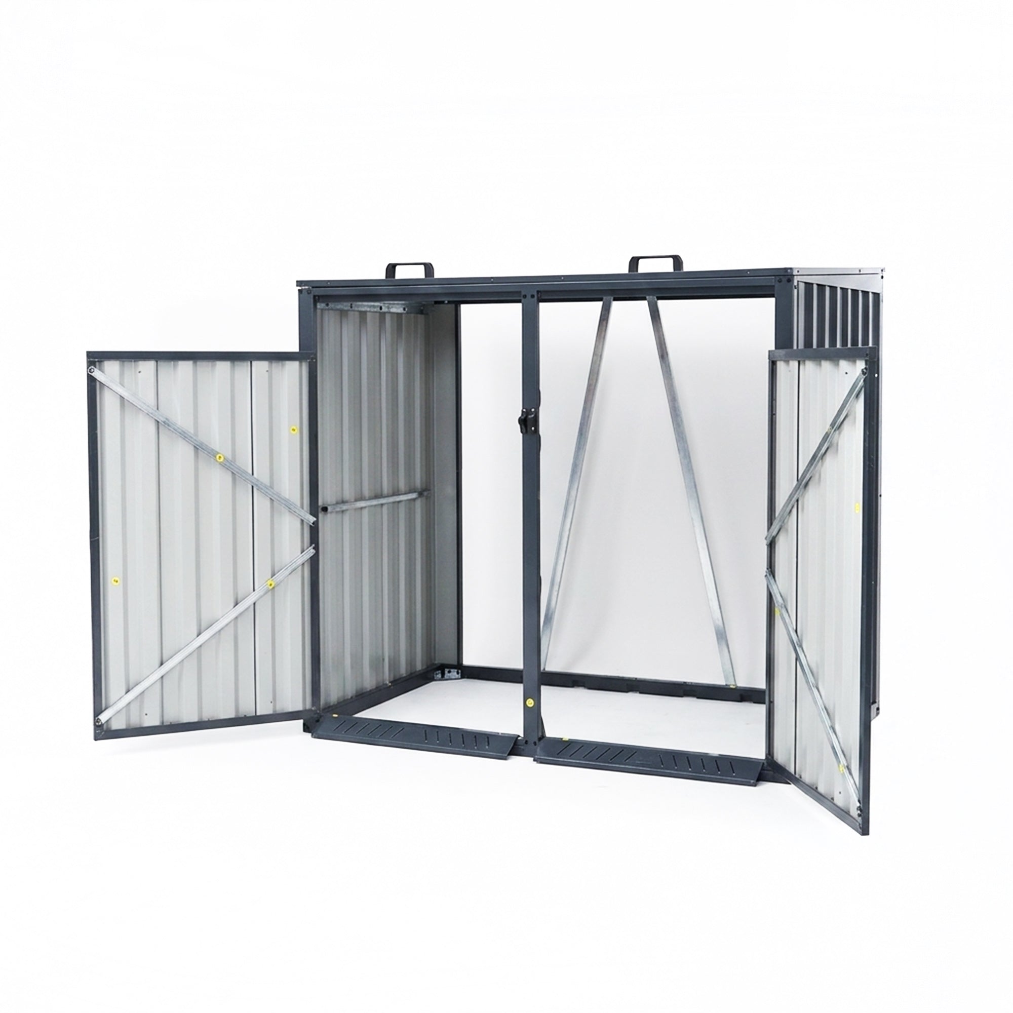 Outdoor Metal Garbage Bin Shed