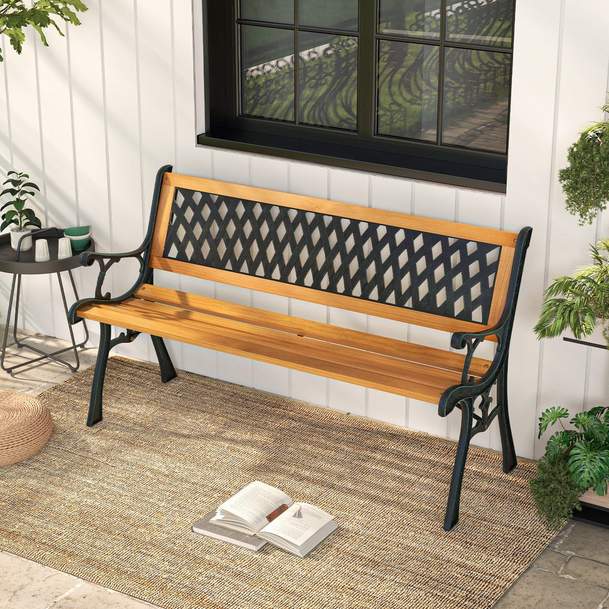126cm Patio Garden Bench