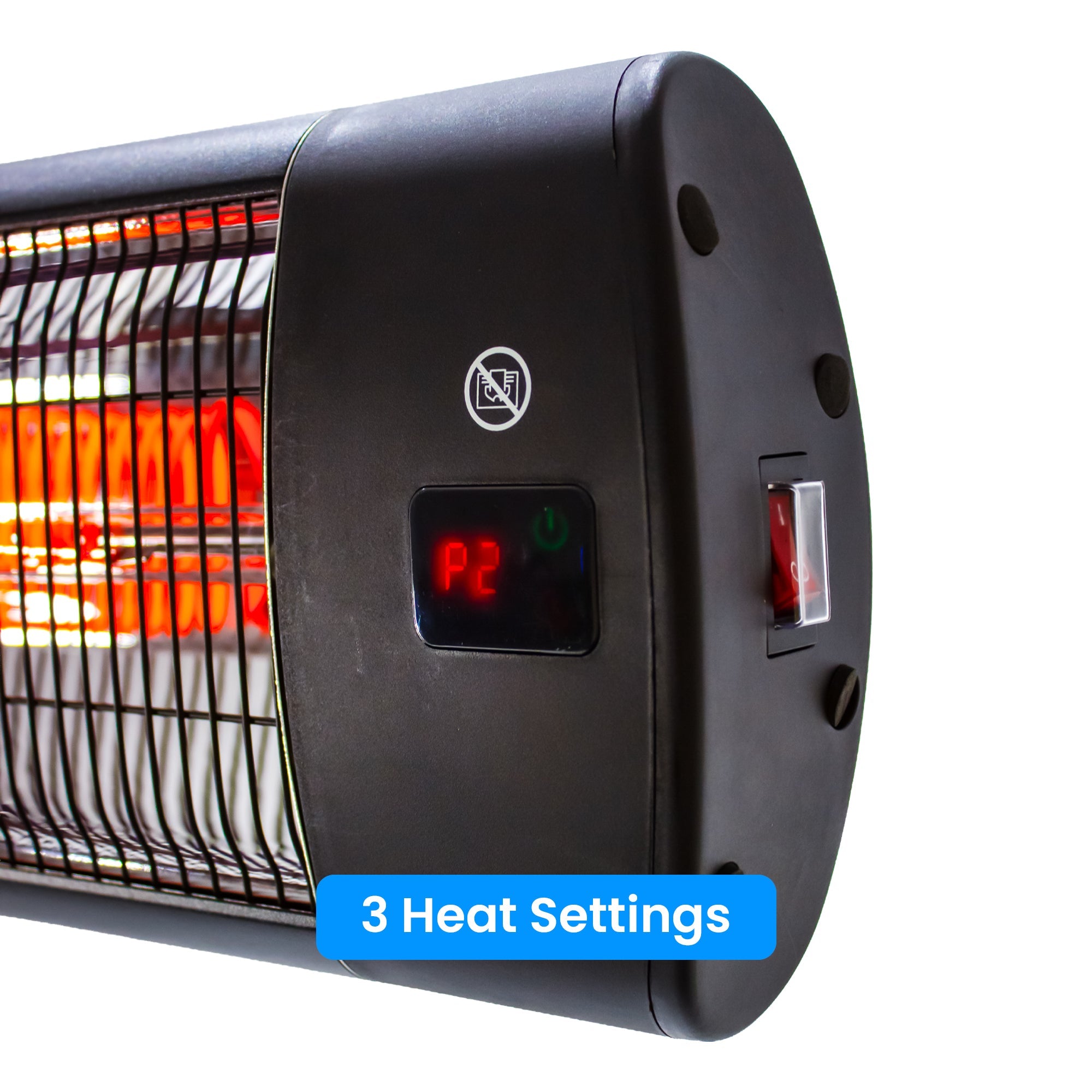 Castle Heaters - 3KW Free Standing Infrared Heater KMH-30KD Infrared Patio & Workshop Heater