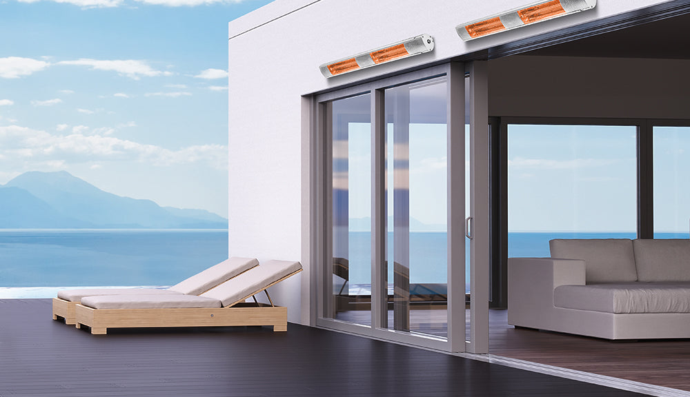 3KW Infrared Outdoor Garden Patio Heater KMH-30R9 Wall Mounted with Remote Control