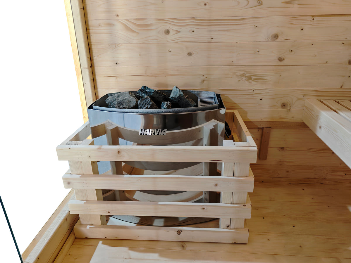 The Bronte Traditional Outdoor 1-2 Person Cabin Sauna By SaunaPlunge