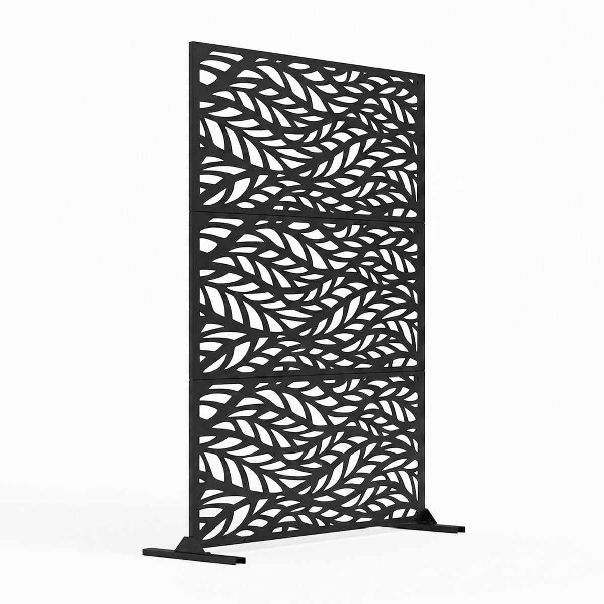 Metal Outdoor Privacy Screen 90cm x 180cm - Leaf