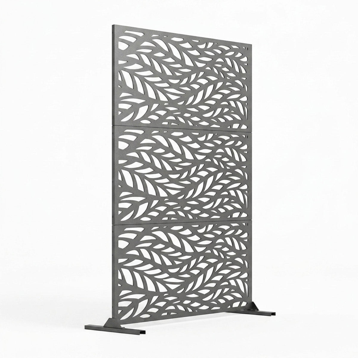 Metal Outdoor Privacy Screen 90cm x 180cm - Leaf