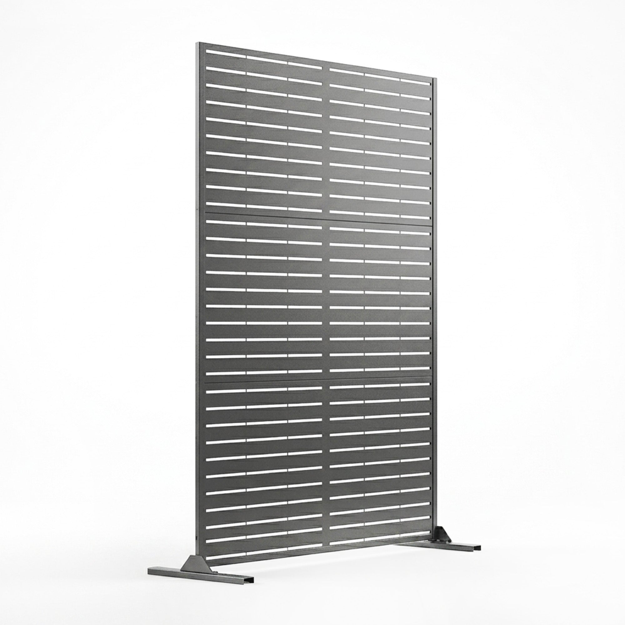 Metal Indoor/Outdoor Privacy Screen 90cm x 180cm - Slats