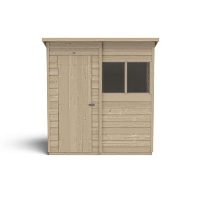 4LIFE Overlap Pressure Treated Pent Shed - All Sizes