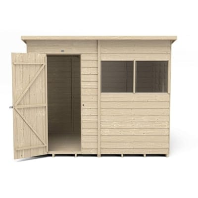 4LIFE Overlap Pressure Treated Pent Shed - All Sizes