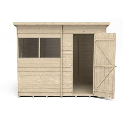 4LIFE Overlap Pressure Treated Pent Shed - All Sizes