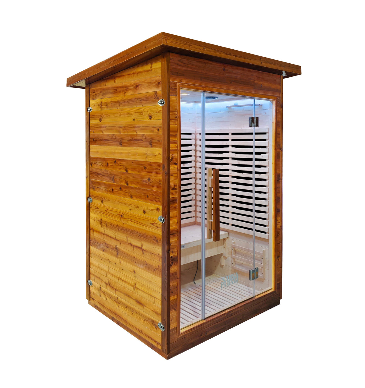 The Yorkshire Cabin - SaunaPlunge Thermo Treated Outdoor Infrared Sauna - 2 person