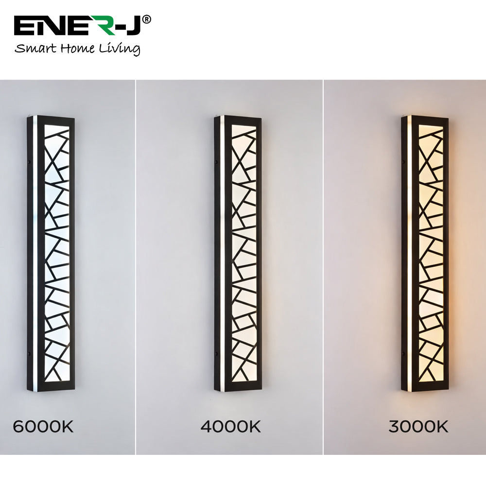 Ener-J 60cm Geometric Outdoor LED Wall Light – 30W CCT Tunable & Dimmable – IP65