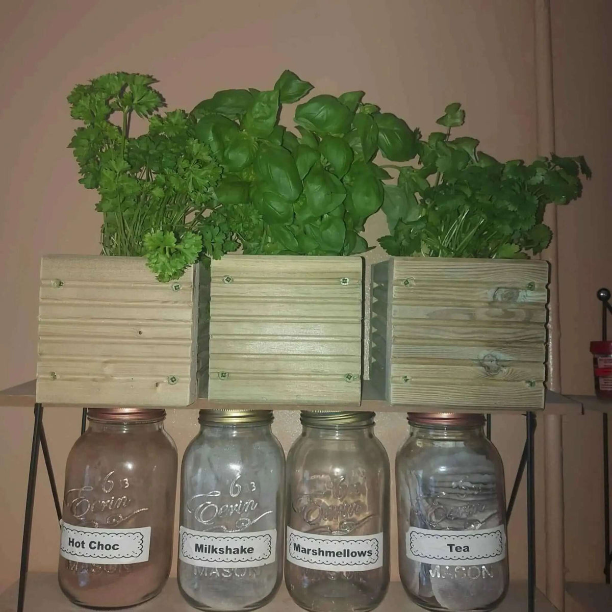 Wooden Decking Herb Planter Boxes - Pack of 3