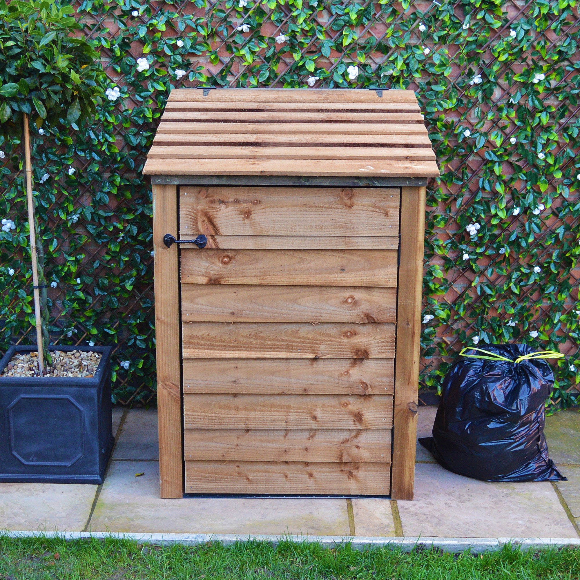 Morcott Single Recycling Store - Rustic Brown