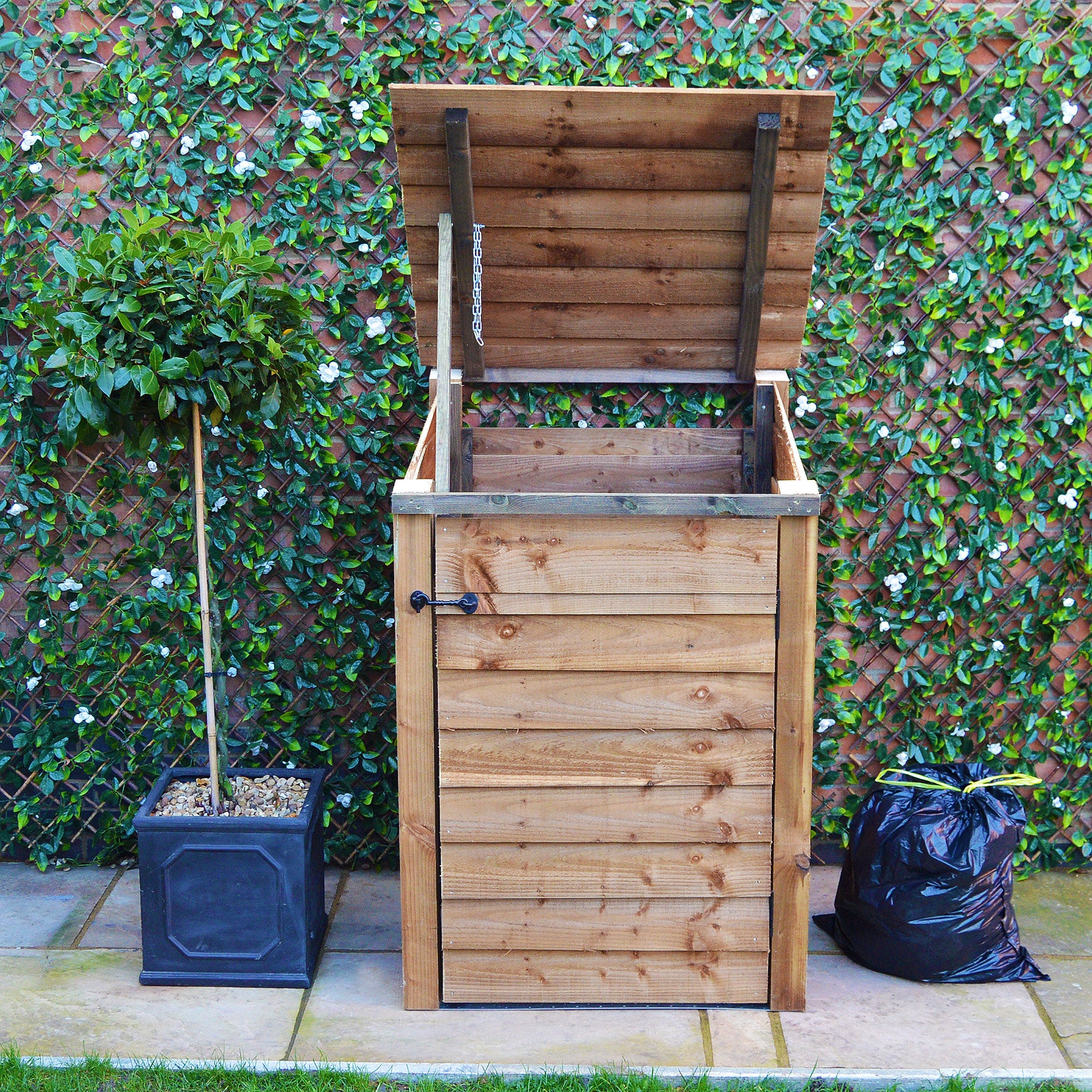 Morcott Single Recycling Store - Rustic Brown