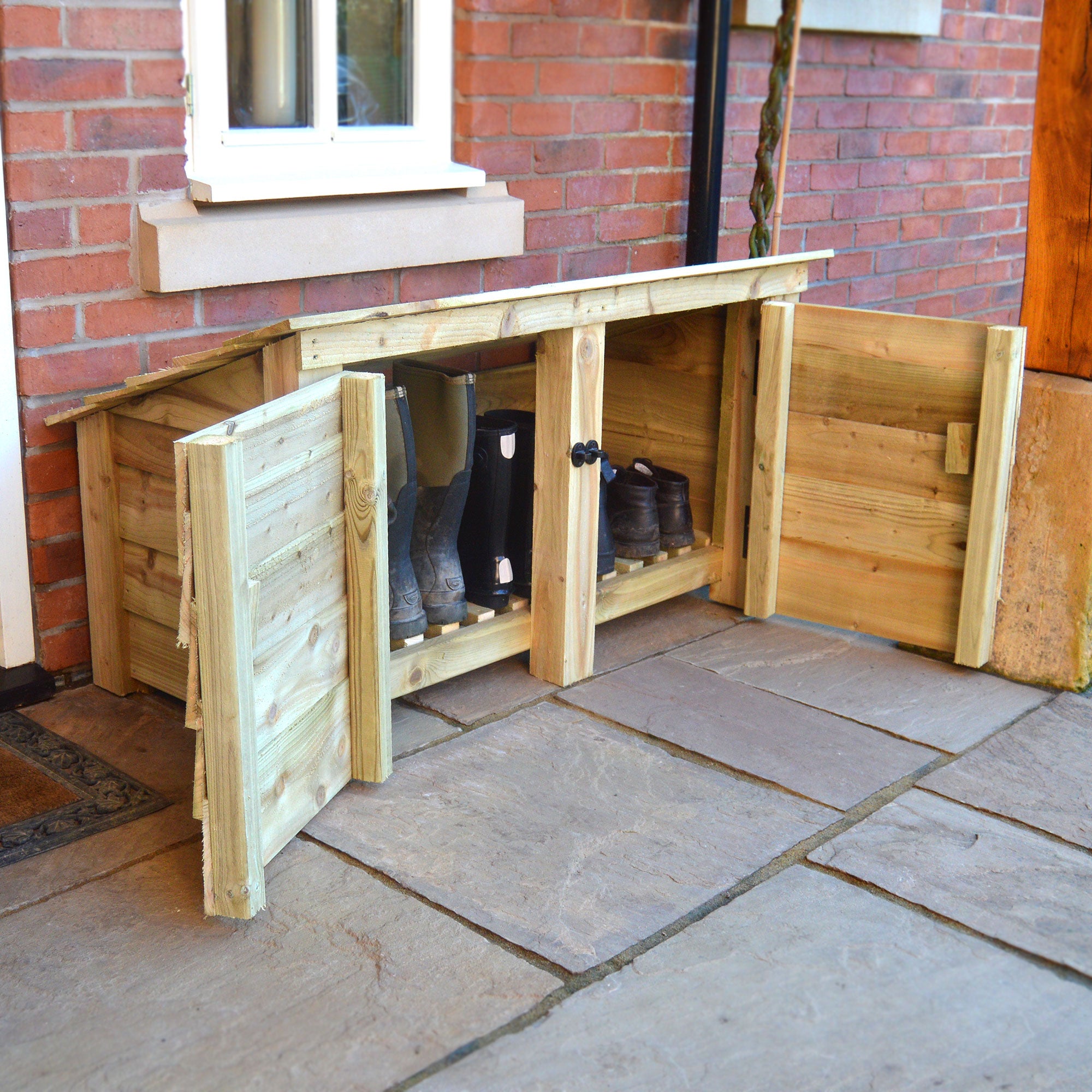 Langham Major Boot Store - Light Green - Slatted Base