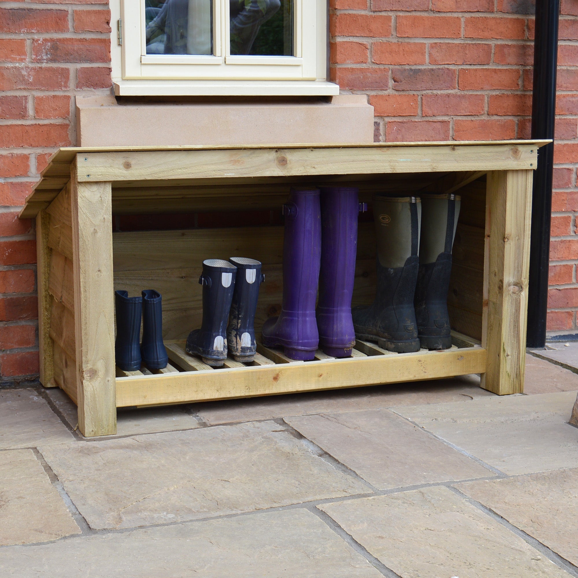 Langham Major Boot Store - Light Green - Slatted Base