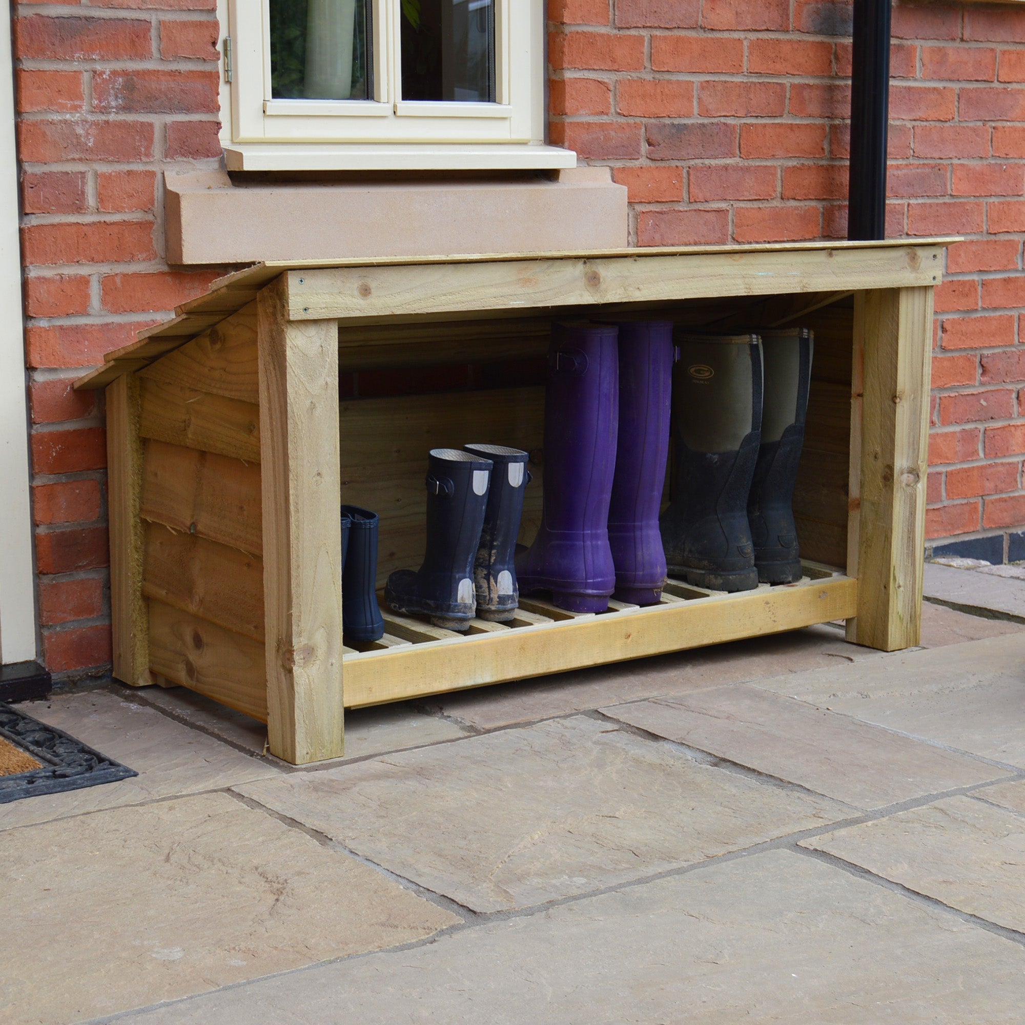 Langham Major Boot Store - Light Green - Slatted Base