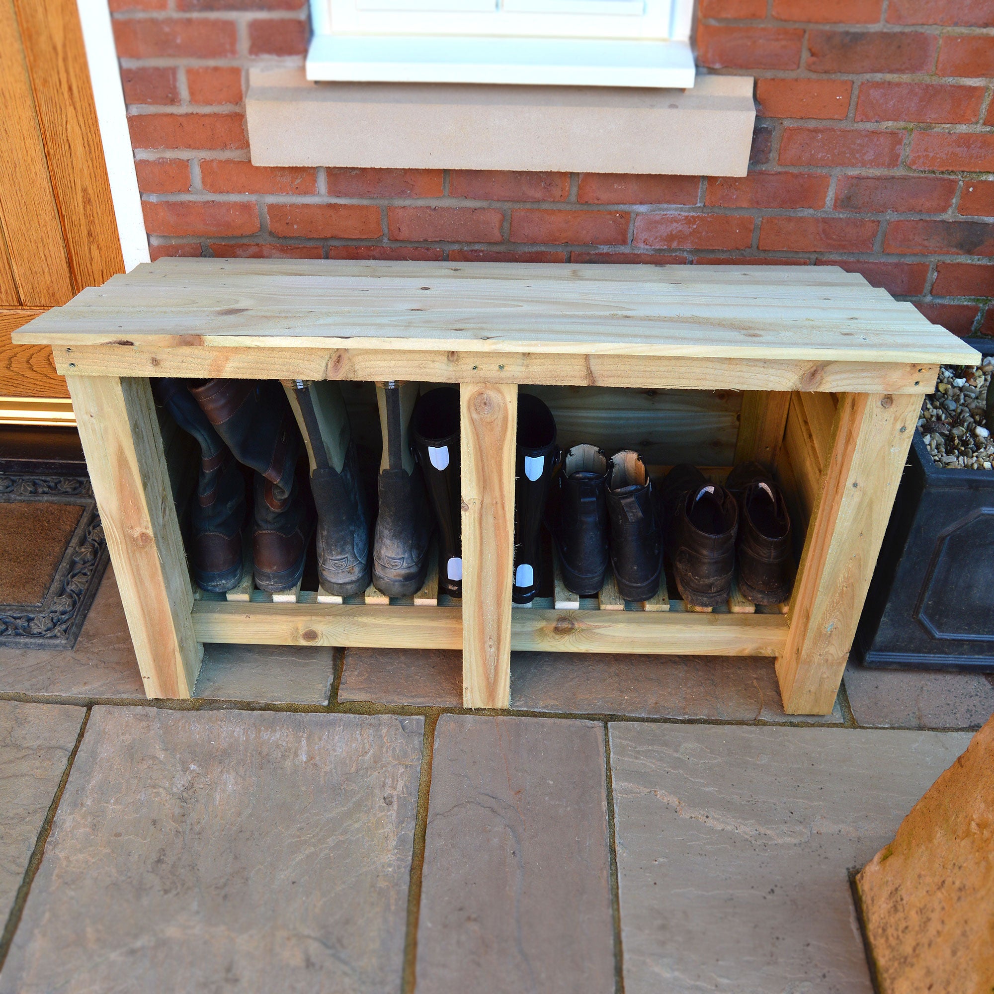 Langham Major Boot Store - Light Green - Slatted Base