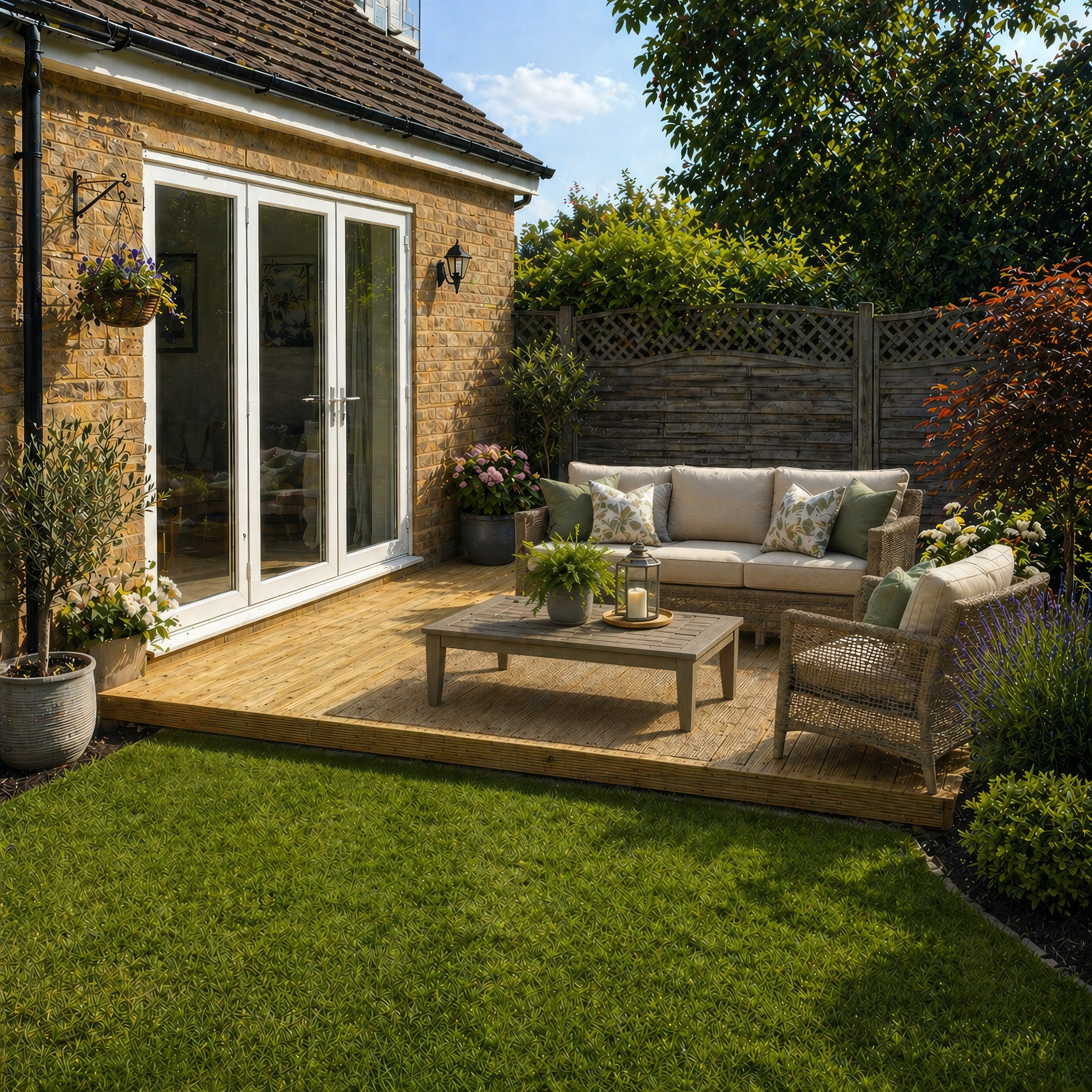 Decking - Light Green - 2.4m Width x 3m Length