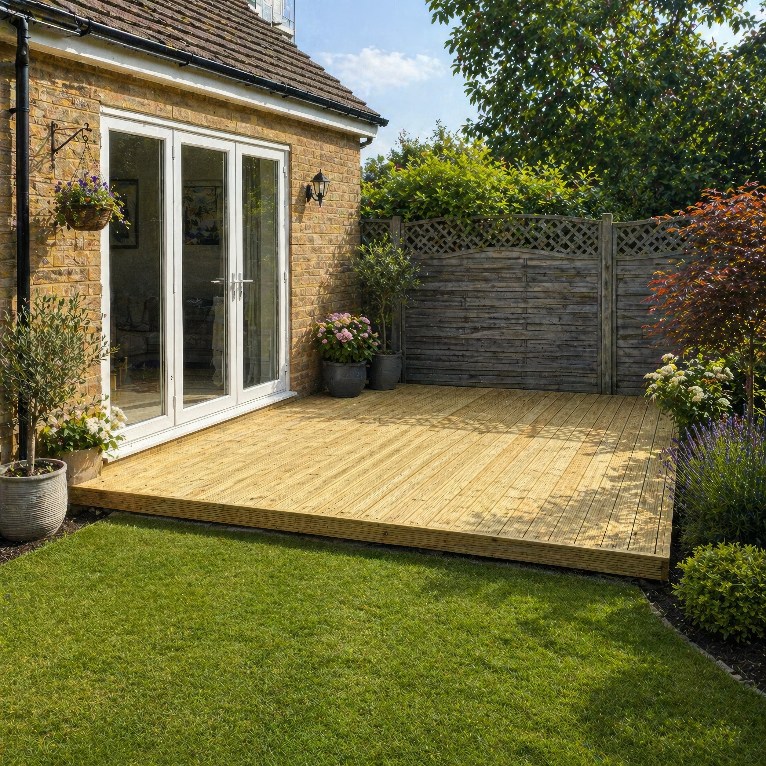 Decking - Light Green - 4.8m Width x 4.8m Length
