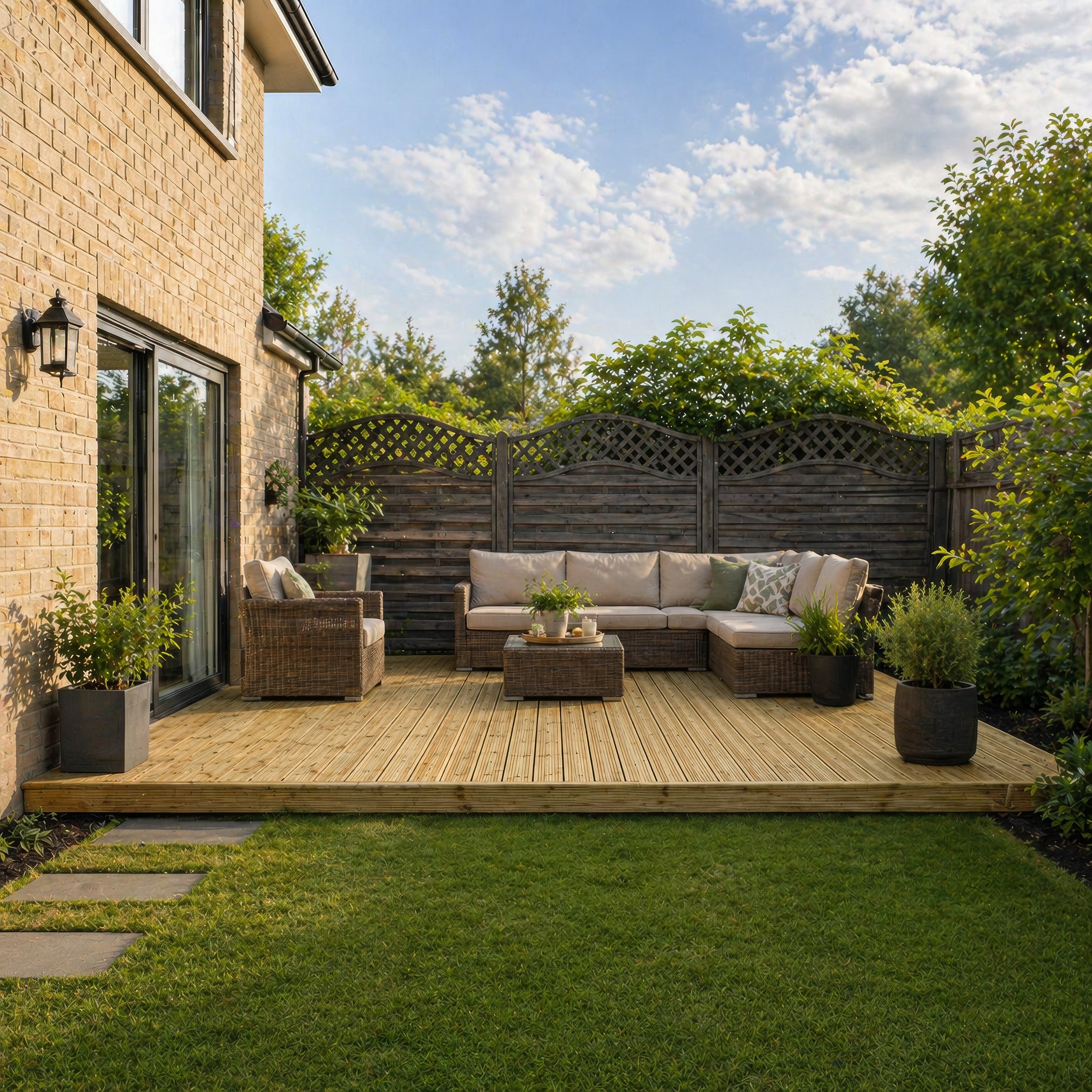 Decking - Light Green - 2.4m Width x 3.6m Length