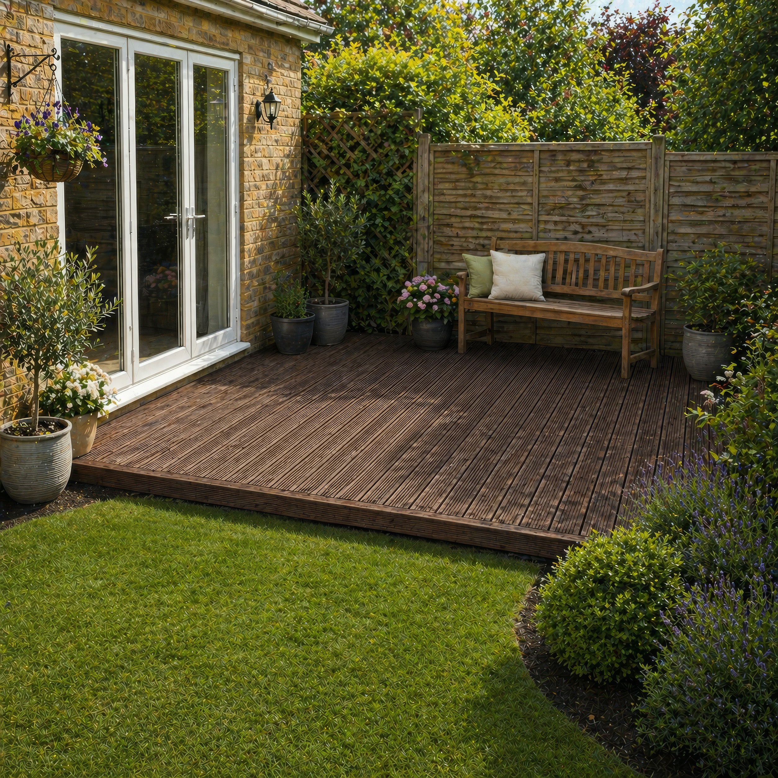 Decking - Rustic Brown - 2.4m Width x 4.8m Length