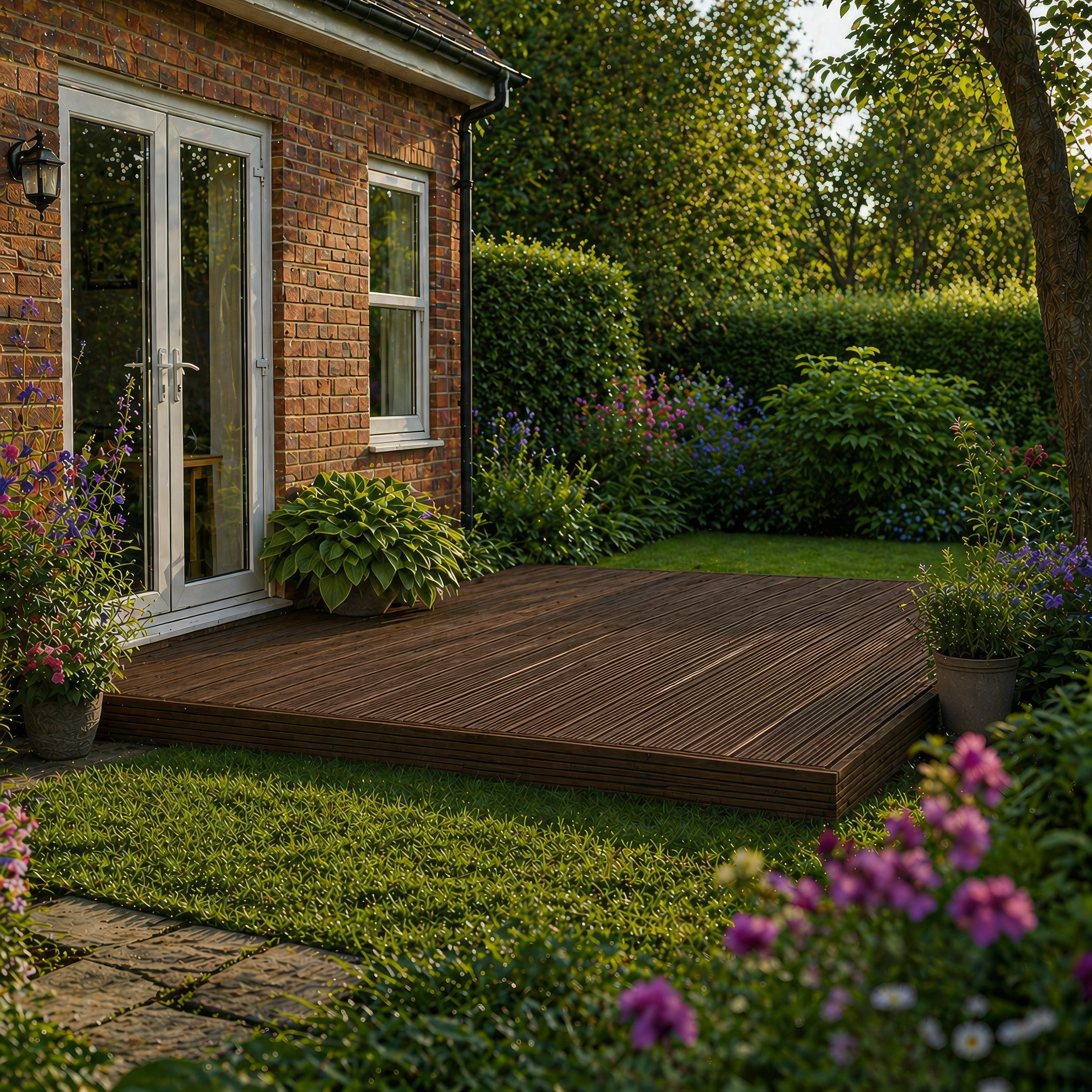 Decking - Rustic Brown - 2.4m Width x 3m Length