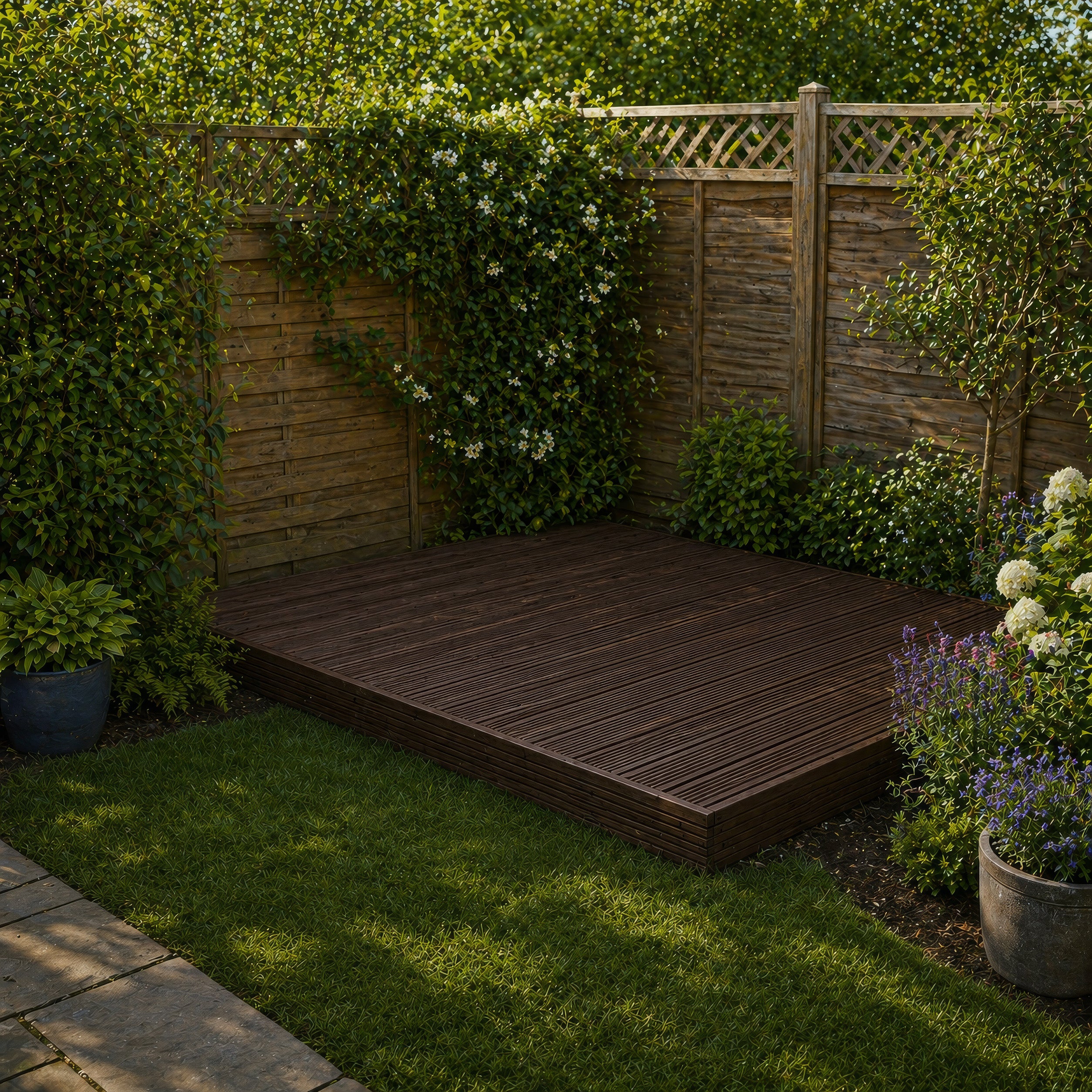 Decking - Rustic Brown - 2.4m Width x 4.8m Length