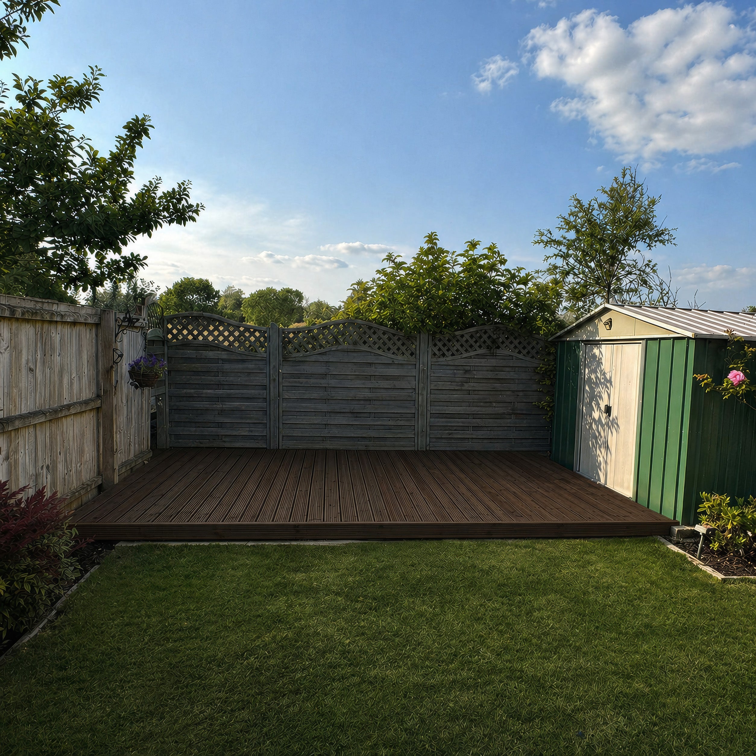 Decking - Rustic Brown - 3m Width x 4.8m Length