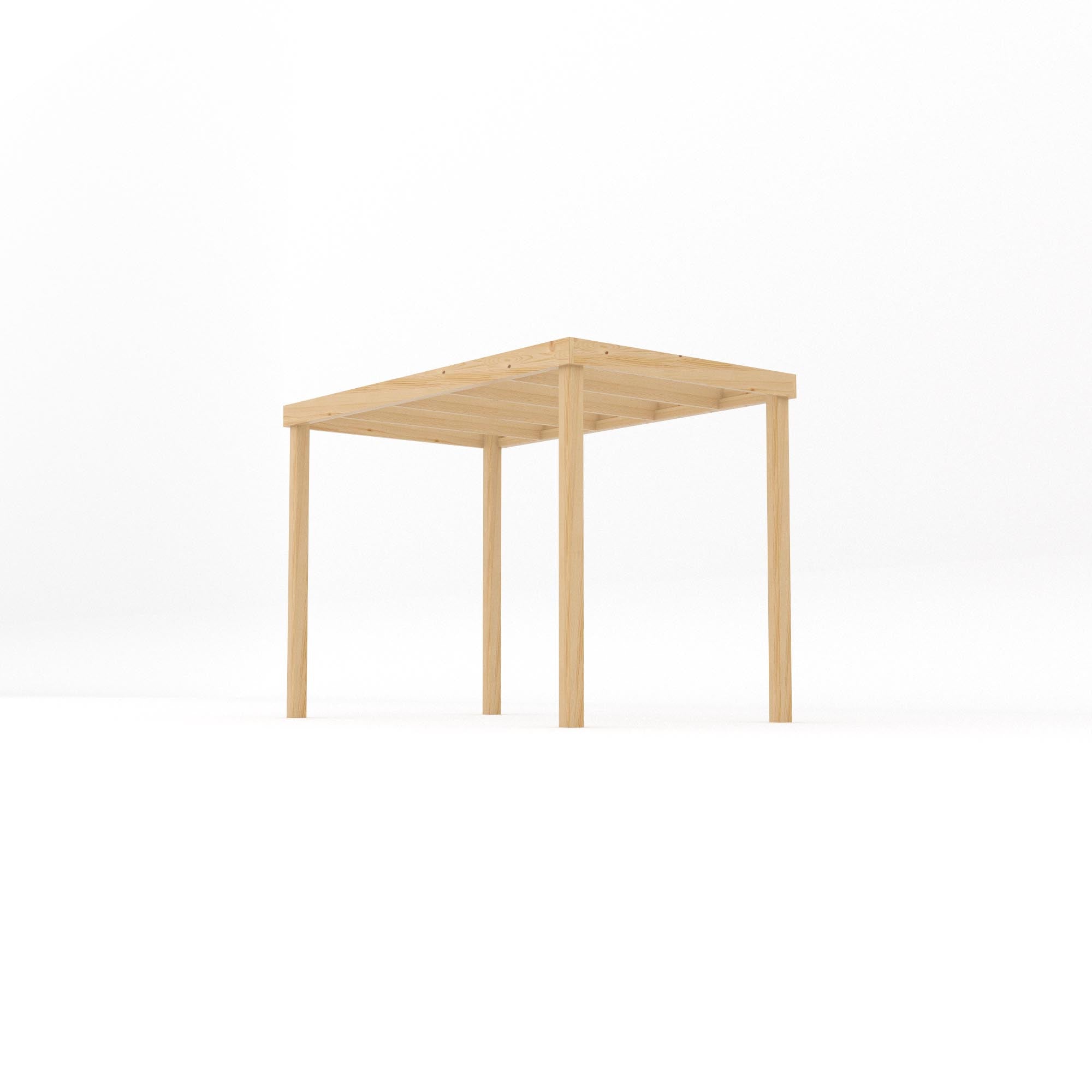 Freestanding Box Pergola - Light Green - 1.8m Width x 3m Length