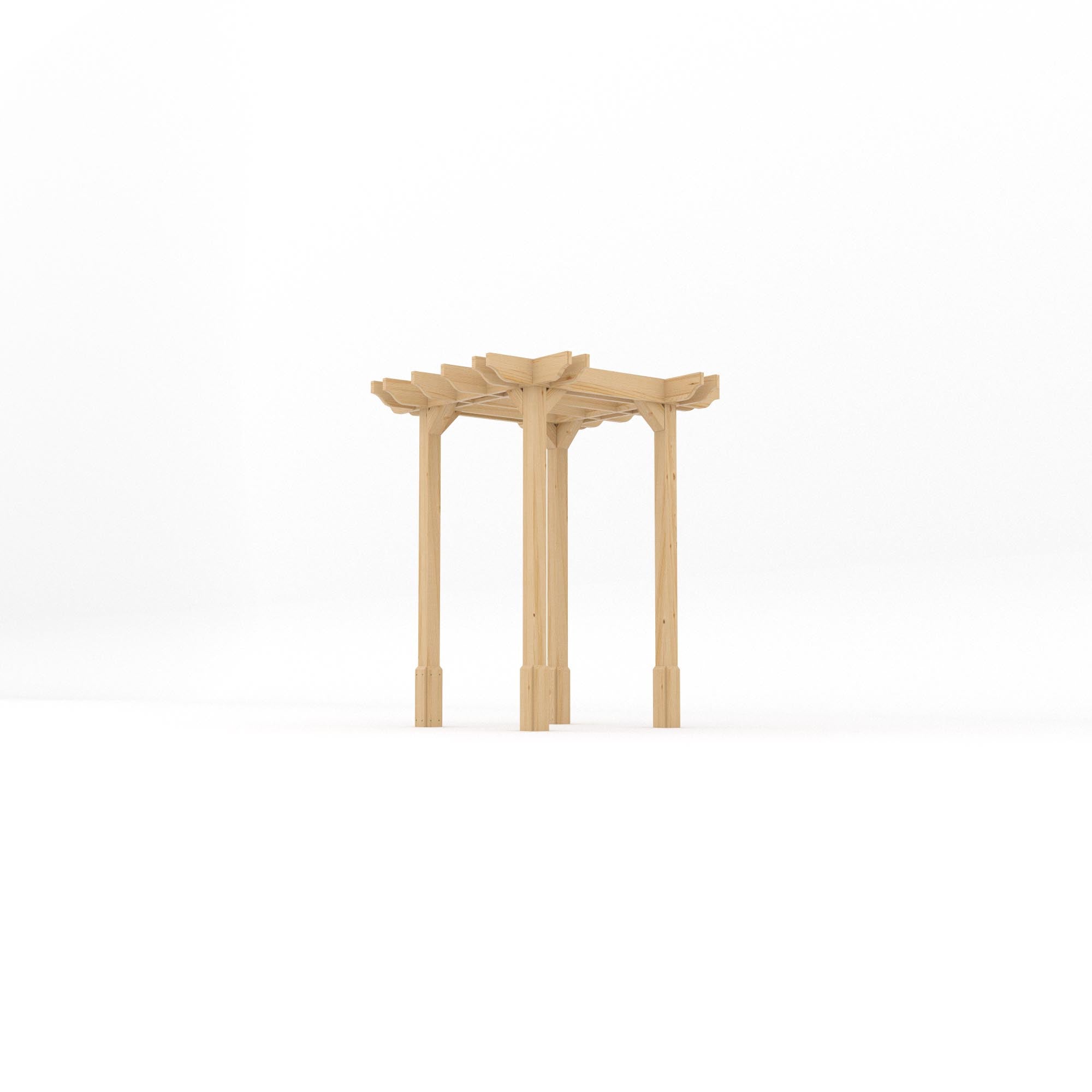 Freestanding Double Premium Pergola - Light Green - 1.8m Width x 1.8m Length