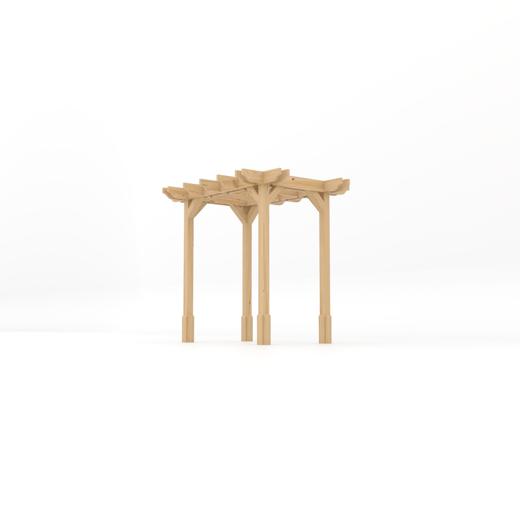 Freestanding Double Premium Pergola - Light Green - 1.8m Width x 2.4m Length