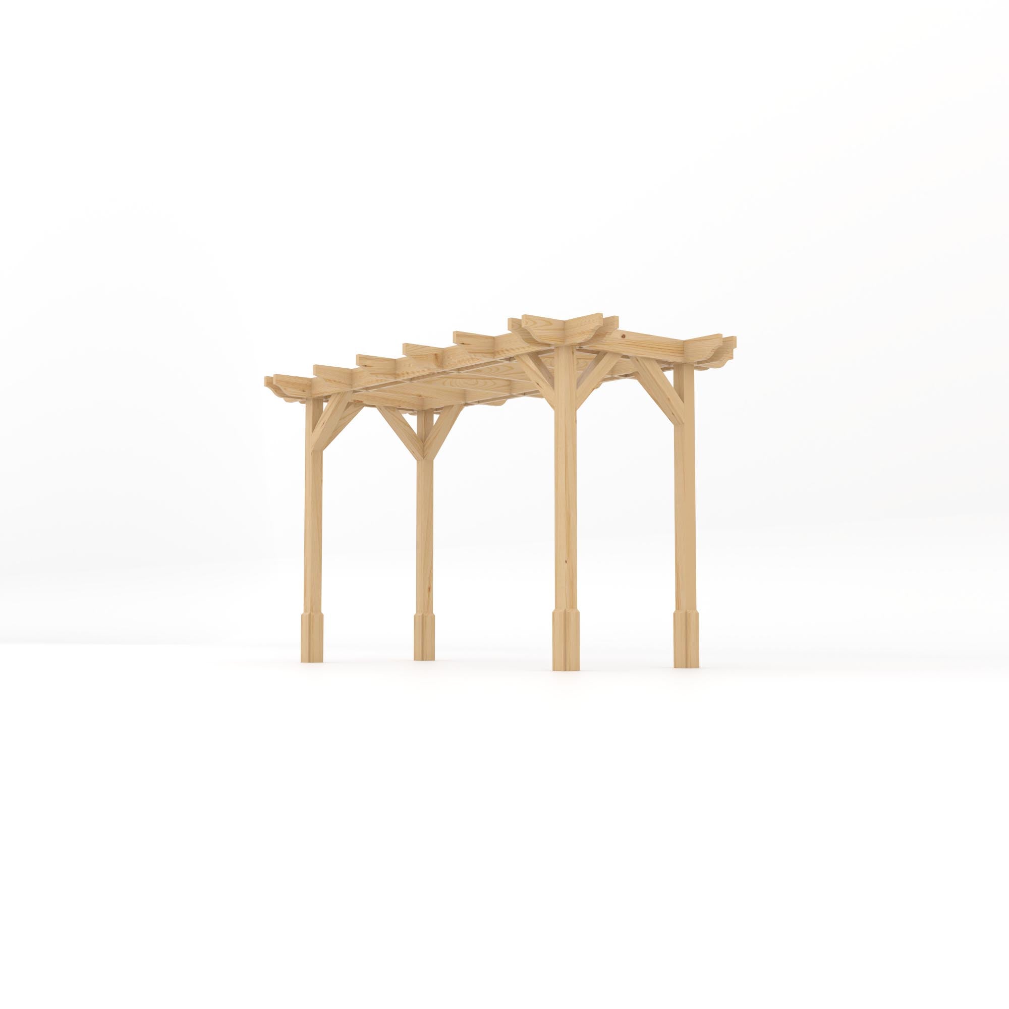 Freestanding Double Premium Pergola - Light Green - 1.8m Width x 3.6m Length