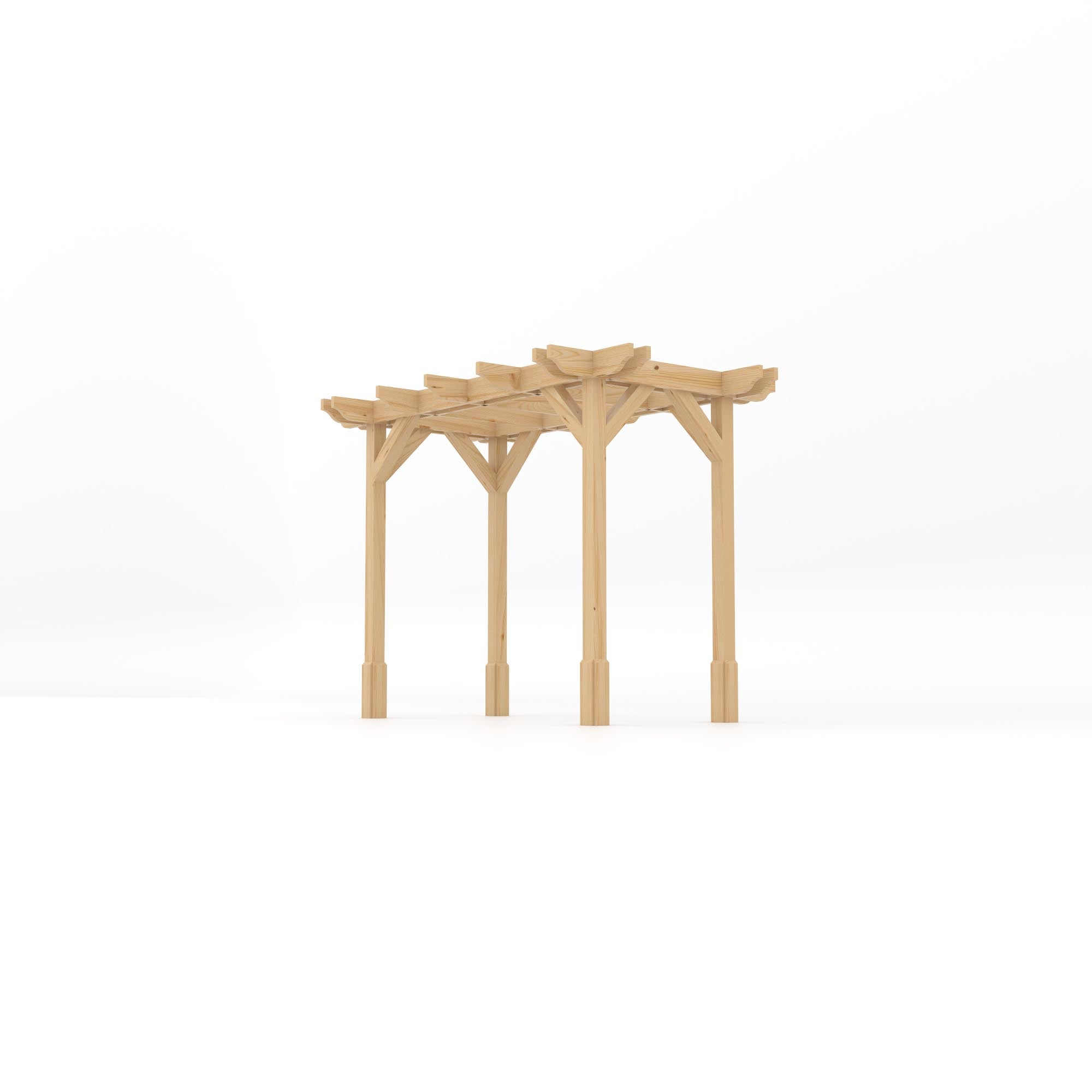 Freestanding Double Premium Pergola - Light Green - 1.8m Width x 3m Length