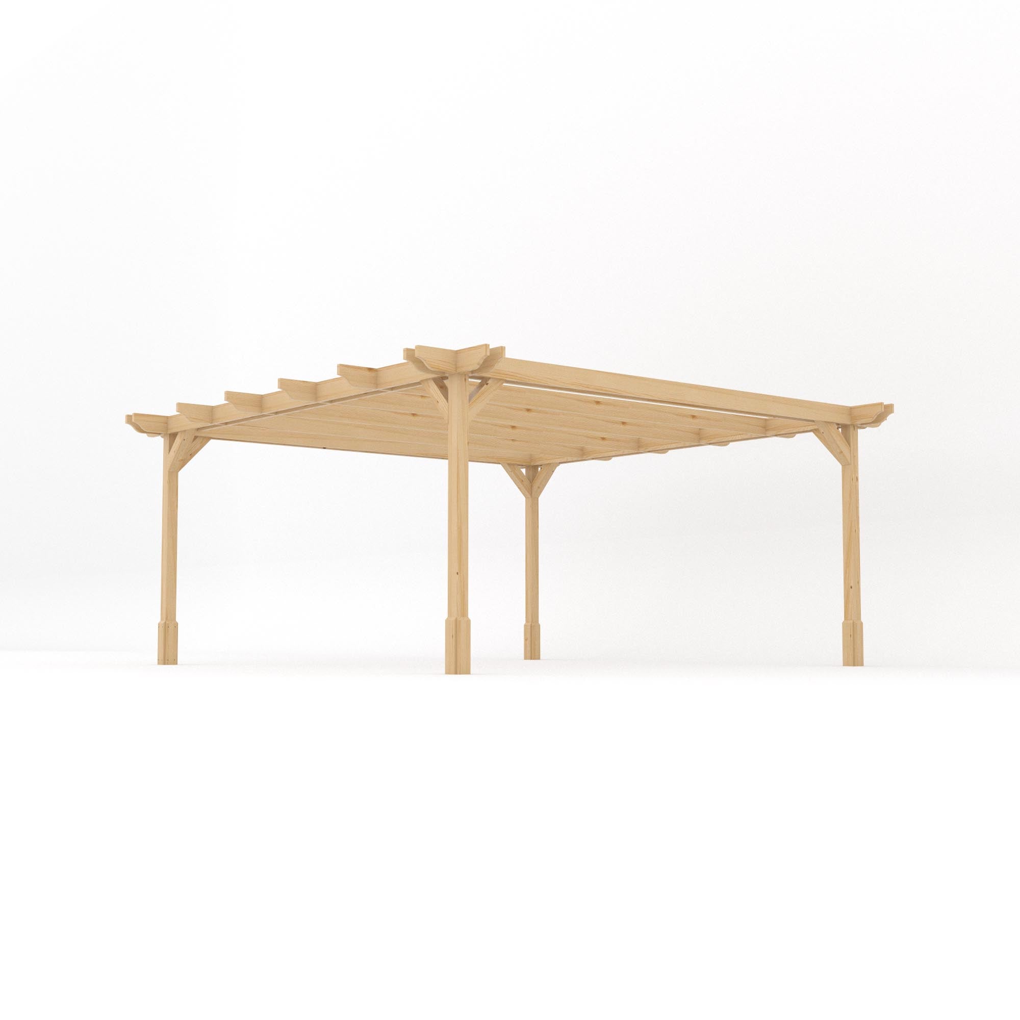 Freestanding Double Premium Pergola - Light Green - 4.8m Width x 4.8m Length