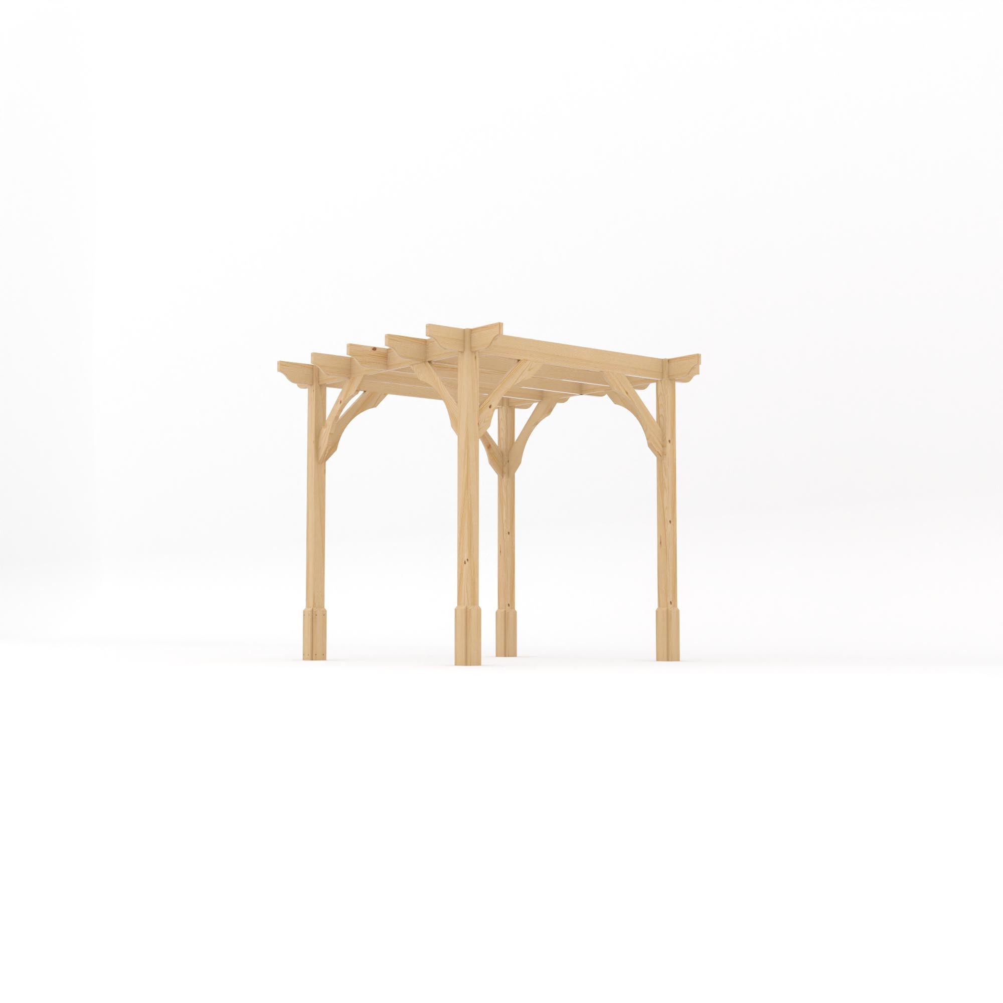 Freestanding Premium Pergola - Light Green - 2.4m Width x 2.4m Length - Clearance Grade